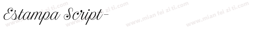 Estampa Script字体转换